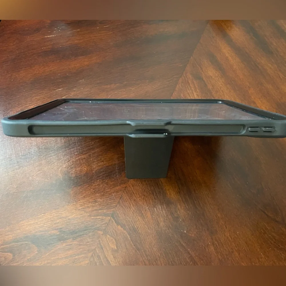 Rugged Black Shockproof Case w/ Stand & Screen Protector for iPad 10.9